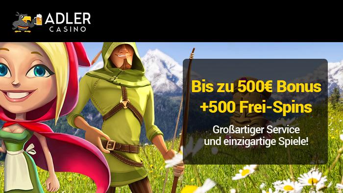 Adler Casino - ein Online Casino speziell für deutsche Spieler!