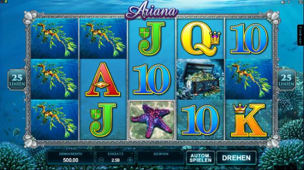 Der neue „Ariana“ Spielautomat von Microgaming entführt Sie in die Tiefen des Meeres!