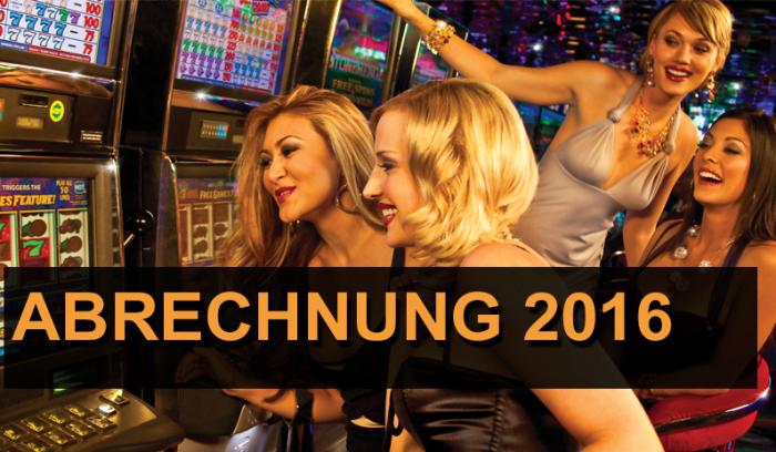 Die Online Casino Abrechnung! Highlights des Jahres 2016.