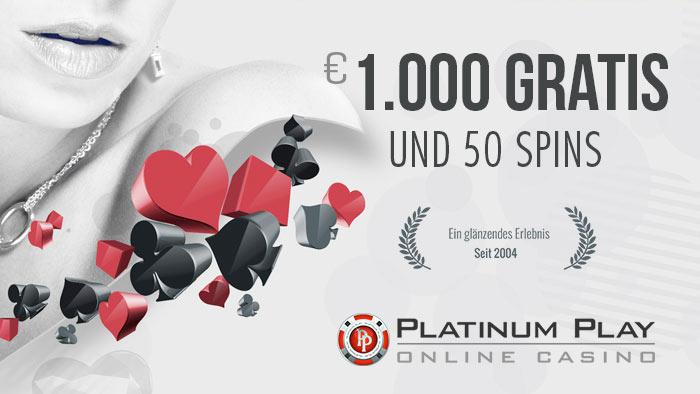 Den Platinum Play 1000€ Bonus jetzt vollständig nutzen!