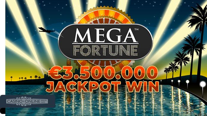 Mega Fortune 3,5 Millionen Euro Jackpot Win