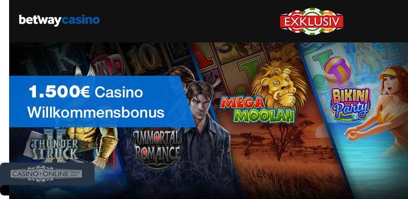 Betway Casino Exklusiv Bonus