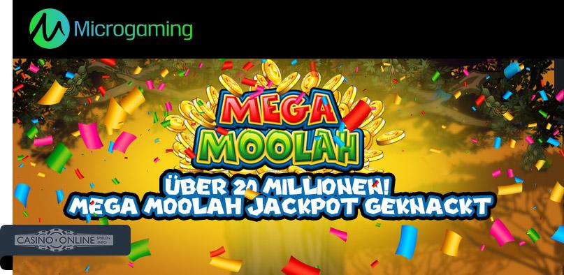 20 Millionen Mega Moolah Jackpot geknackt