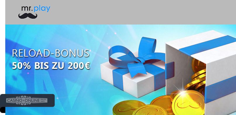 Reload Bonus Promotion Mr Play